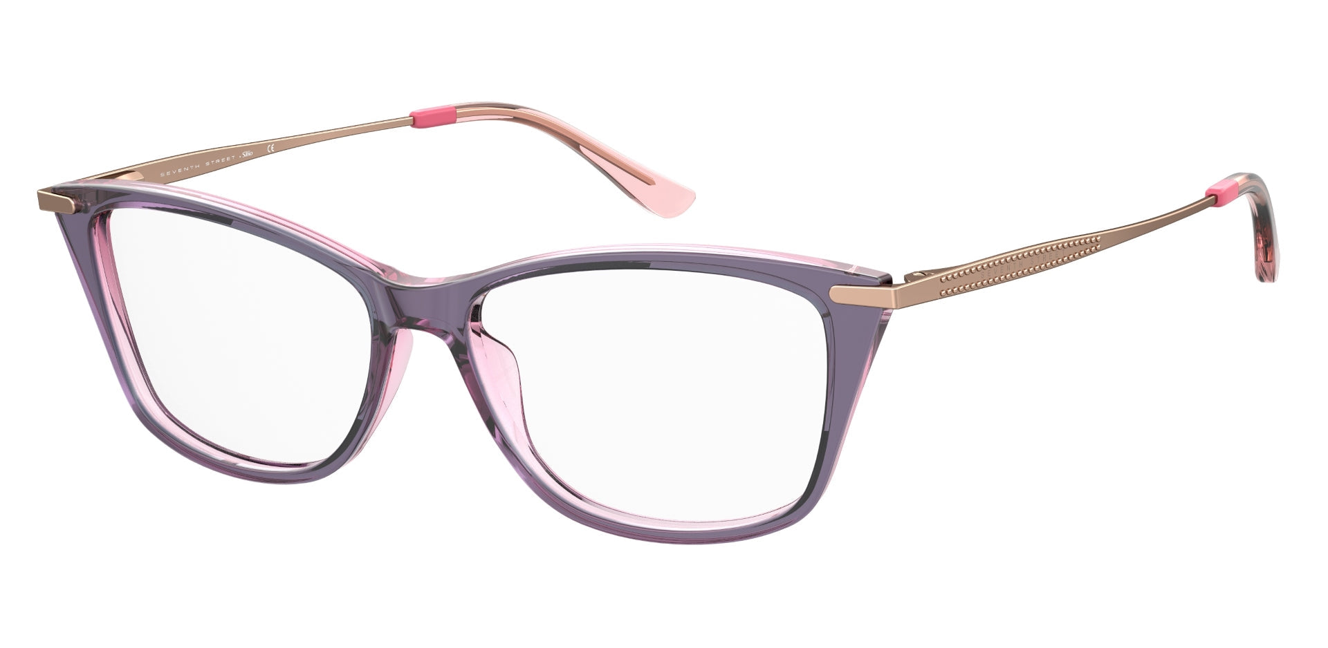 SEVENTH STREET by SAFILO WOMAN RECTANGULAR Eyeglasses-7A 573 Size 52