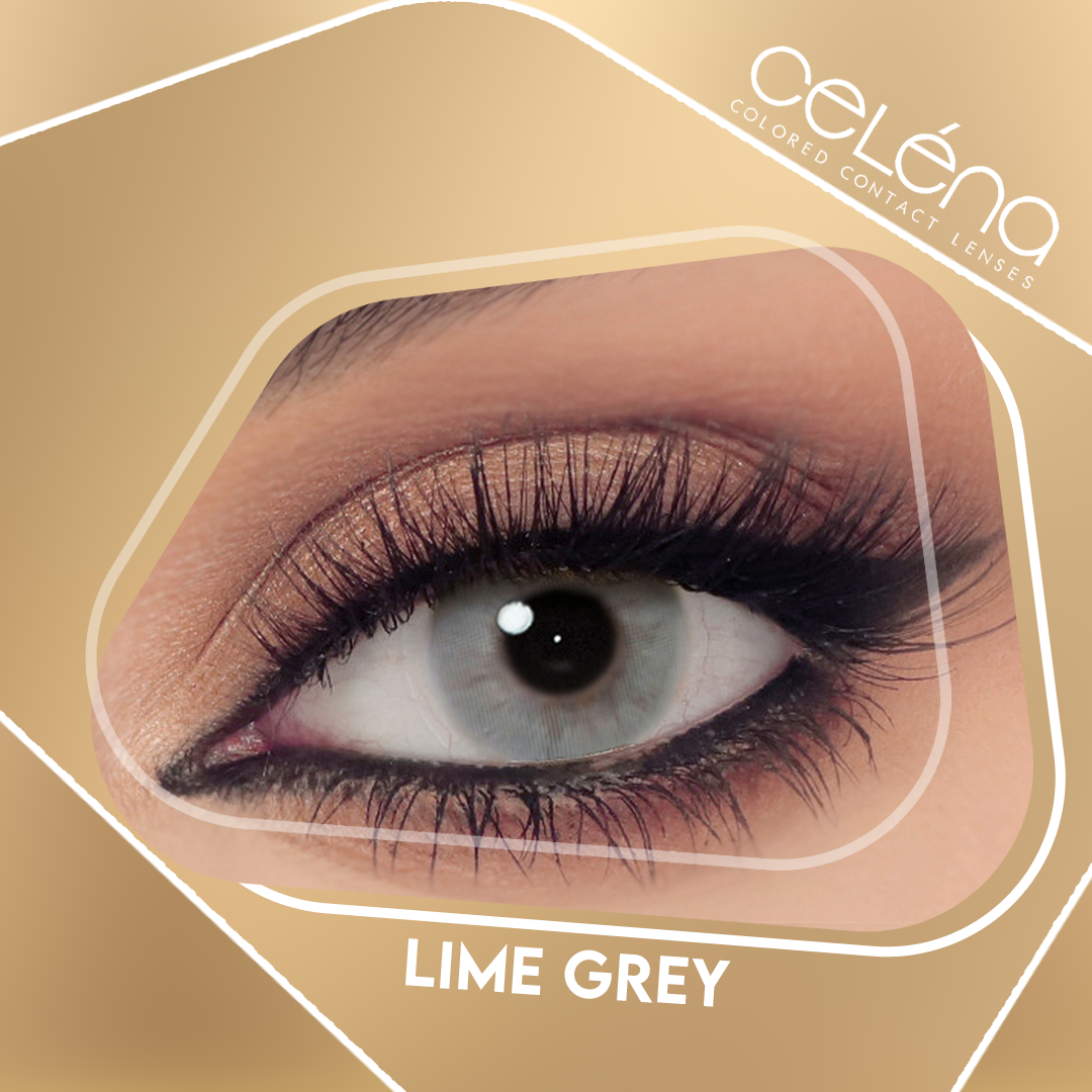 Celena Contact Lenses Lime Grey